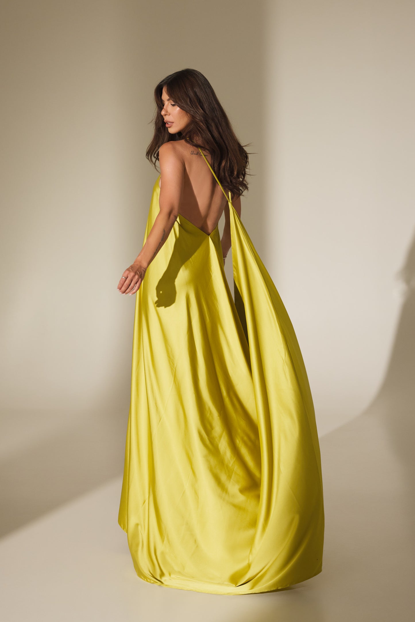 Rochie Elena maxi din satin